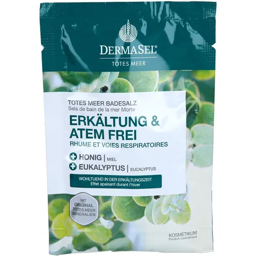 DERMASEL Totes Meer Badesalz Erkältung & Atemfrei 80 g PZN13700785