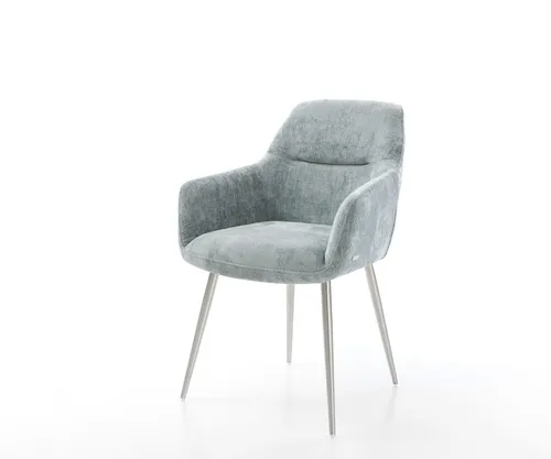 DELIFE Esszimmerstuhl Pejo-Flex Chenille Pastellblau in blau von Delife