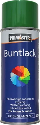 Primaster Lackspray 400ml Laubgrün Hochglänzend Wetterbeständig Sprühlack