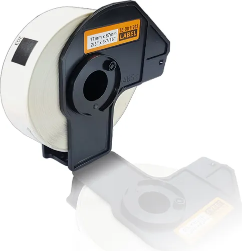 Print-Klex Kompatible Etiketten-Rolle kompatibel mit Brother P-Touch DK-11203 P-Touch QL 580 Series QL 650TD QL 700 QL 710W QL 720NW DK11203 17mm x 87mm Print Adress Etiketten Label Office Serie