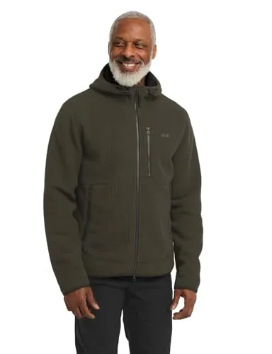Fleecejacke JACK WOLFSKIN LAKE RIDGE HOODED JKT M in grün von Jack Wolfskin