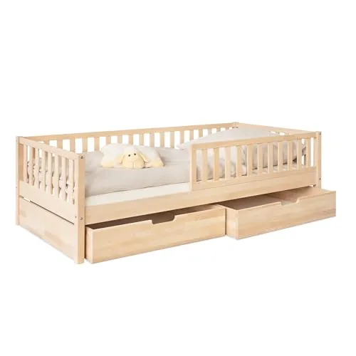 Ehrenkind® Kinderbett Buche Livo 90x200 cm in beige von Ehrenkind
