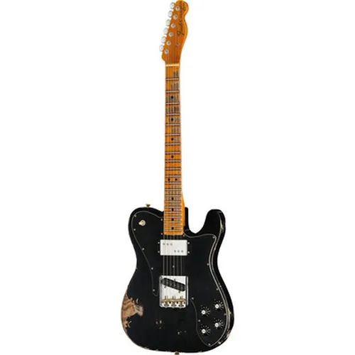 '70s Tele Custom Black HR LTD - Fender Custom Shop - Exklusive Telecaster mit Eschenkorpus und Quarter Sawn Maple Hals. Ideal für Musiker, die hochwertige Handwerkskunst und einzigartigen Klang schätzen.