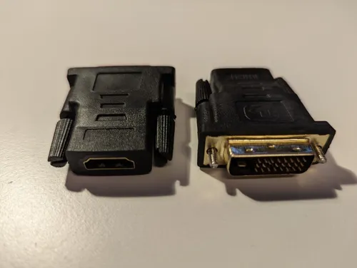 DVI-D (24+1) Stecker auf HDMI Buchse Konverter Adapter Koppler Stecker (Gold)