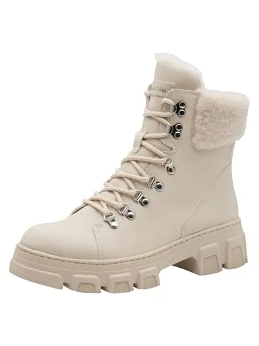 Tamaris Damen Stiefel aus Leder in Braun