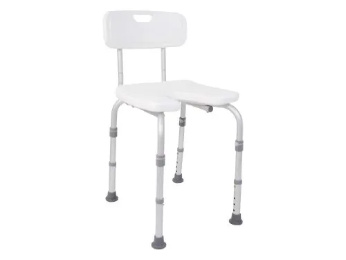 Drive Medical mit Rückenlehne, Duschstuhl DH 135, weiß