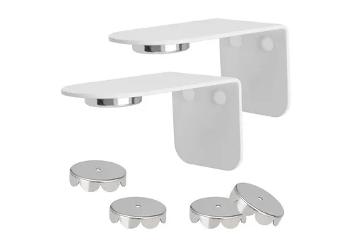 bremermann Seifenhalter 2er-Set PUREZZA mit Magnet - Praktisches 2er-Set Magnet-Seifenhalter in Weiß, ideal für eine platzsparende und hygienische Aufbewahrung der Seife. Maße: 4,5 cm x 4,5 cm x 8 cm.