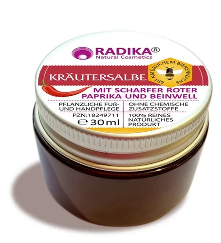 BIOHERBA R Pflege-Set Kräutersalbe mit scharfer roter Paprika und Beinwell 30 ml