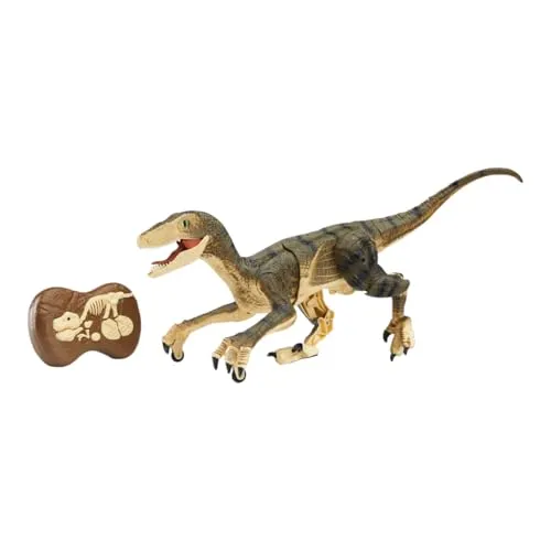 RED5 Ferngesteuerter Dinosaurier – RC Dino Roboter mit Licht & Brüll-Sound – Realistischer T-Rex Spielzeug mit Fernbedienung – Beweglicher Lauf-Roboter & Geschenk für Kinder