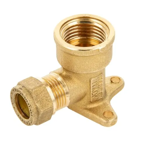 MS-Klemmringverbinder, Deckenwinkel mit Dreilochflansch 12 mm x 1/2 IG