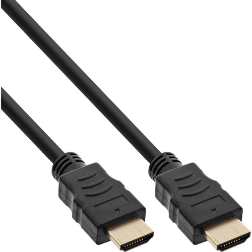 InLine® HDMI™ Kabel High Speed mit Ethernet Stecker / Stecker schwarz gold 5m