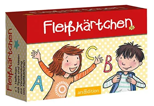 Fleißkärtchen: 80 lustige Karten mit Bildern und Witzen in einer Kartenbox für Kinder ab 5 Jahren