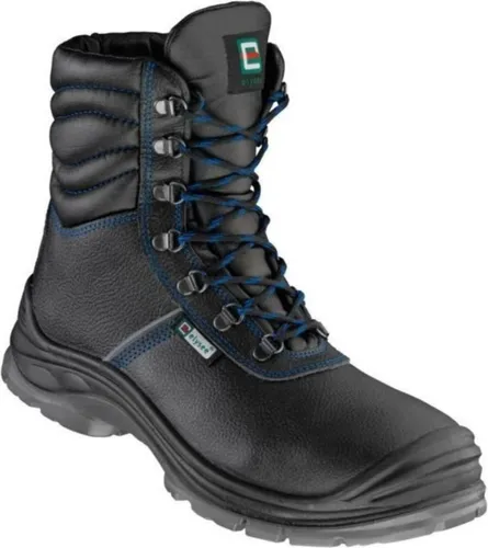 WILHELMSHAVEN ÜK Winter-Schnürstiefel, EN ISO 20345 S3, Schwarz, Gr.46 - Robuste Arbeitsschuhe für den Winter mit durchtrittsicherer Gewebezwischensohle, wasserabweisendem Leder und gepolstertem Kragen für hohen Komfort und Schutz.