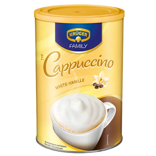 Krüger Family Cappuccino White 450g von Kaffee-löslich