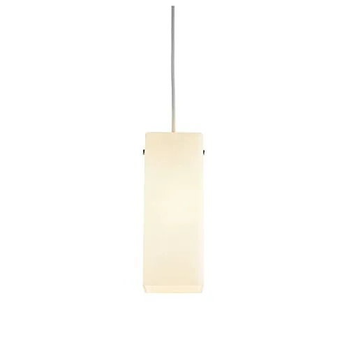 SLV QUADRASS Pendelleuchte E27 40W Weiß - Lampen mit elegantem Mix aus Metall- und Glaselementen, ideal für 230V Anschluss. Ergänzende Wandleuchten verfügbar für ein harmonisches Raumdesign.