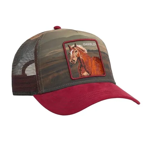 GOORIN Bros. Trucker Cap Stallion In The Element - Klassische Trucker Cap mit einzigartigem Hengst-Motiv. Hochwertige Materialkombination aus Polyester und Elasthan für optimalen Tragekomfort. Ideal für den Alltag und stylische Akzente.