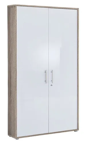 BMG Möbel Aktenschrank Office Edition abschließbar, 5 OH - Moderner Aktenschrank Office Edition mit 2 abschließbaren Türen und 3 verstellbaren Einlegeböden. In 18 Farbkombinationen erhältlich, ideal für stilvolle Büros und Home Offices.