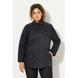 Ulla Popken Steppjacke Stepp-Hemdjacke schwarz 50/52