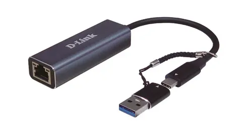 DLink DUB-2315 Ethernet Adapter - USB-C Netzwerkadapter auf 2.5G, kompaktes Tischgerät für schnelle und stabile Internetverbindungen, ideal für Home Office und Gaming.