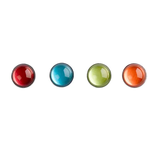 Zeller Color Magnete farbsortiert, Metall Ø 2,5 x 1,5 cm, 4 St.