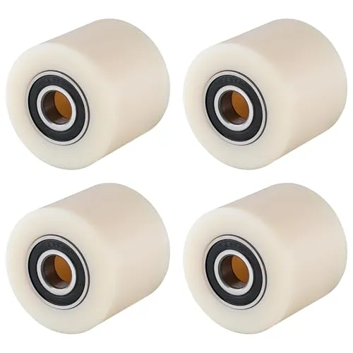 Hubwagenrollen Polyamid Nylon 80 x 60 mm - Hubwagenrollen mit extrem niedrigem Rollwiderstand und hoher Bruchfestigkeit, ideal für glatte und nasse Böden, sorgen für optimale Laufeigenschaften.