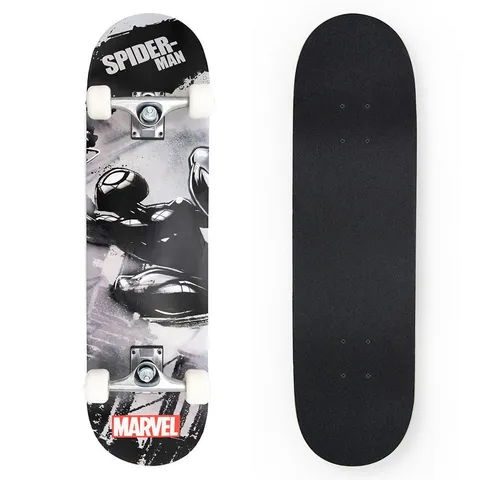 Seven Polska Skateboard Holzboard Deck 79 cm - Cruiserboard für Kinder, aus strapazierfähigem 9-lagigem Ahornholz und mit coolem Design von Minnie Maus, Spider-Man, Marvel und Venom für ein sicheres Fahrerlebnis.