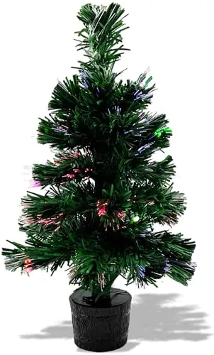 Fiberglas Weihnachtsbaum mit LED-Beleuchtung