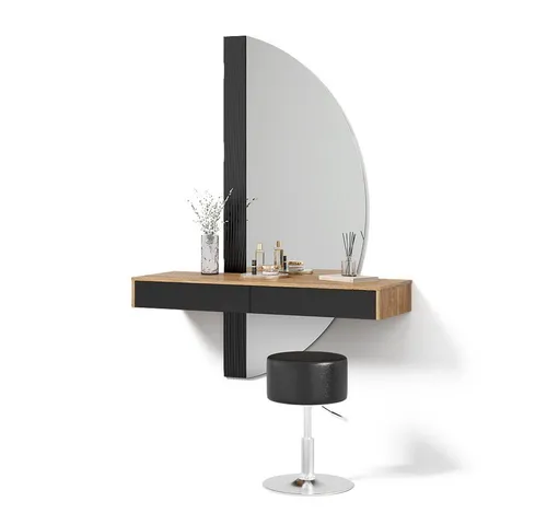 Livinity® Schminktisch Ascona mit Beleuchtung und Hocker von Livinity®