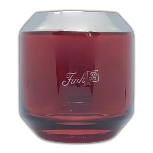 Fink Modernes Windlicht / Teelichthalter SMILLA Rot, H9cm & D9cm