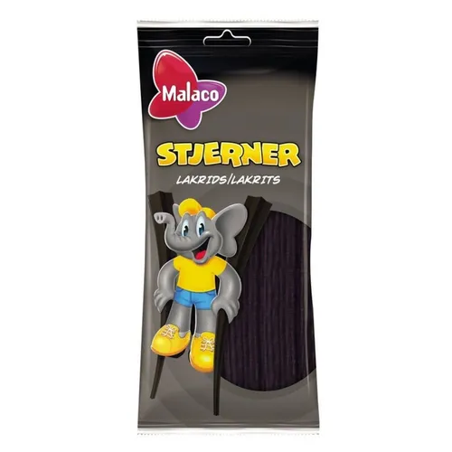 Malaco Lakritz Stjerner 92g