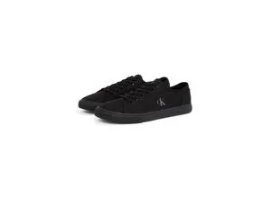 Calvin Klein Jeans ESS VULC LOW MG CANVAS Sneaker - Klassischer Schnürschuh in Schwarz, ideal für Freizeitlooks. Bequem mit Gummisohle und leichtem Textil-Obermaterial.