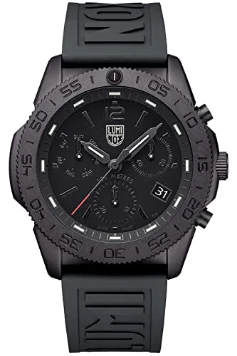 Luminox Herren Analog Uhr XS.3141.BO mit Quarzwerk - Armbanduhren für Herren mit 20 bar Wasserdichtigkeit, ideal zum Schnorcheln und leuchtenden Ziffern für optimale Lesbarkeit bei Dunkelheit.