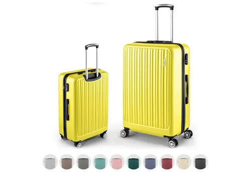 Easy Move Hartschalen-Trolley ACE 026 – Leichter und robuster Rollkoffer - Koffer aus 100% ABS-Hartschale mit 72L Volumen, 360° Leichtlaufrollen und handgepäcktauglich gemäß IATA-Empfehlung – ideal für stressfreies Reisen.