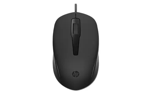 HP 150 Maus - Kabelgebundene Präzisionsmaus mit 1.600 DPI, ideal für Rechts- und Linkshänder, perfekt für unterwegs