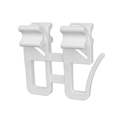 Interdeco Schleuderwagen mit Faltengleiter X-Gleiter für Gardinenschienen und Vorhangschienen (4 Stück)