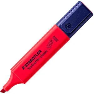 Staedtler Textmarker Textsurfer Classic COLORS, Strichbreite 1 - 5mm, rot
