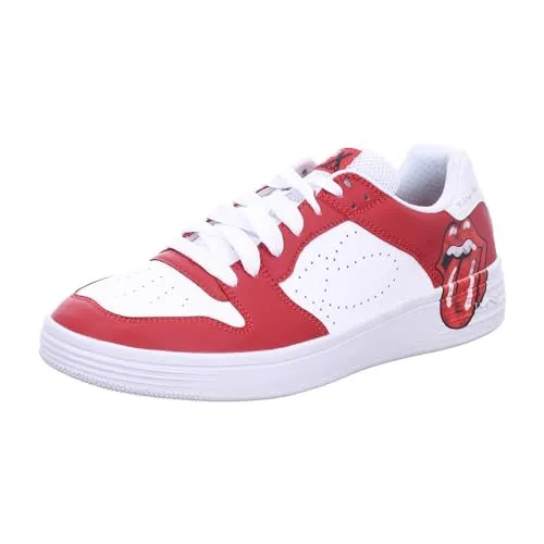 Skechers PALMILLA ROLLING STONES Sneaker - Weiß 47,5 EU - Sportlicher Sneaker mit coolem Rolling Stones Design, ideal für Fans und für den Alltag. Hoher Tragekomfort durch Materialmix aus Leder und Textil.