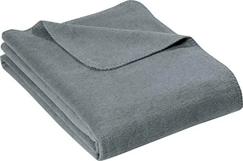 Erwin Müller Wohndecke Brescia Uni grau Größe 150x220 cm in grau von Erwin Müller