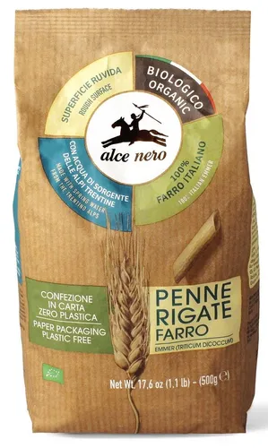 Penne Rigate Farro Flachkornnudeln BIO 500g - Alce Nero