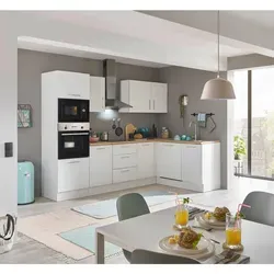 Küchenblock mit E-Geräten CORNWALL – Komplettlösung für Ihre Küche - Küchenzeilen mit integriertem Backofen, Geschirrspüler und Mikrowelle – ideal für platzsparende Küchen und modernes Kochen.