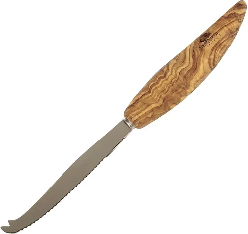 Berard France 1892 Käsemesser – Eleganz aus Olivenholz - Handgefertigtes Käsemesser mit gezackter Edelstahlklinge und einzigartigem Olivenholz-Griff. Ideal für stilvolles Servieren und einfaches Schneiden von Käse. Länge: 11 cm. Ein echtes Unikat für Ihre Küche.