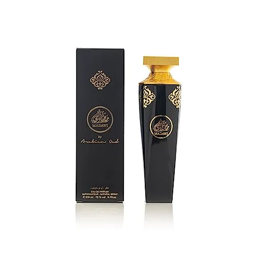 Arabian Oud MADAWI 200 ml | Eau de Parfum Unisex | Ananas, Orangenblüte, Patchouli und Moschus | Fruchtiger, orientalischer und floraler Duft.