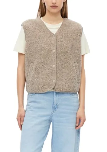 s.Oliver Teddy-Weste im Relaxed Fit in braun von s.Oliver