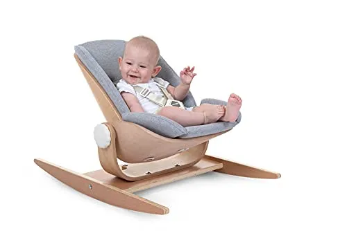 CHILDHOME, Geburtsverkleinerungskissen, Kompatibel mit Evolu Newborn Seat, 100% Baumwolle, 5-Punkt-Sicherheitsgurt, Bequem, Ergonomisch, grau