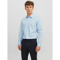 Jack & Jones Langarmhemd JJJOE SHIRT LS PLAIN blau XXL