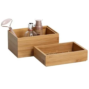 Zeller Aufbewahrungsboxen-Set braun