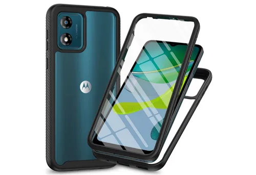 Produktbild betterfon Handyhülle für Motorola Moto E13 TPU Case mit 360° Rundumschutz Displayschutz, 360 Grad Hülle mit Displayschutz und Fingerprint