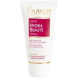 GUINOT Crème Hydra Beauté 50ml - Tagespflege für intensive Feuchtigkeitsversorgung, regeneriert die Haut und schützt vor Austrocknung dank Hydrocyte Komplex und Sheabutter.