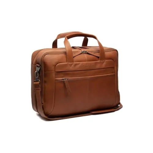 The Chesterfield Brand Aktentasche Wax Pull Up, Leder braun - Hochwertige Aktentasche aus braunem Wax Pull Up Leder, mit 2 Hauptfächern und Laptopfach (bis 38cm), ideal für Business und Freizeit.