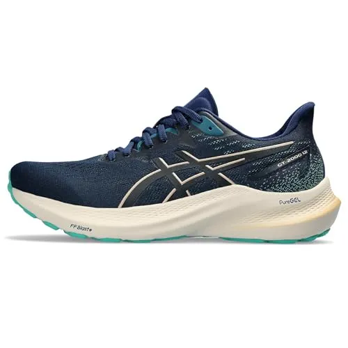 ASICS Damen Laufschuhe GT-2000 12 - Stabil & Leicht - Laufschuhe, neu konzipiert für weniger Gewicht und weicheren Übergang. Mit FF BLAST PLUS Dämpfung und PureGEL Technologie für energiegeladenen Absprung und nahtlosen Lauf.